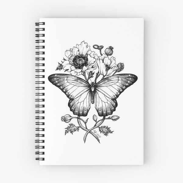 Item preview, Moth and poppies designed and sold by Mgbrns.
