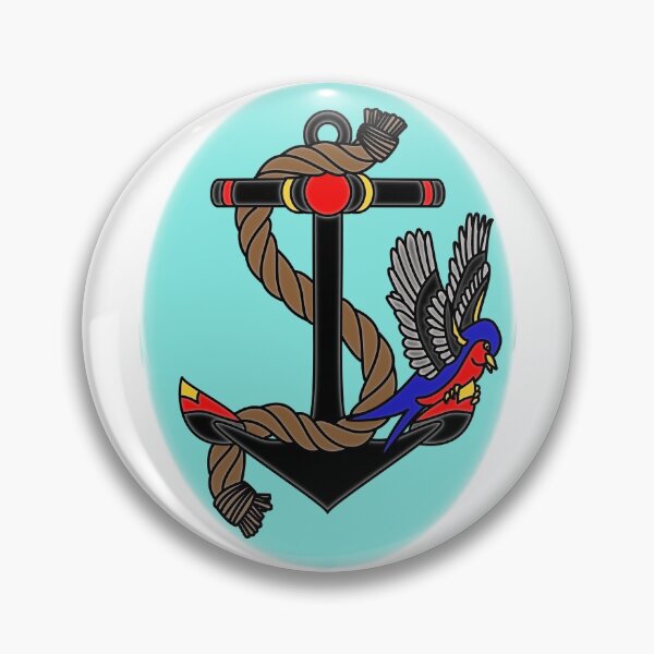 Item preview, Anchor and Swallow Tattoo designed and sold by sirglennbo.