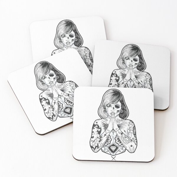 Item preview, Wild girl woman tattoos designed and sold by Home-of-art.
