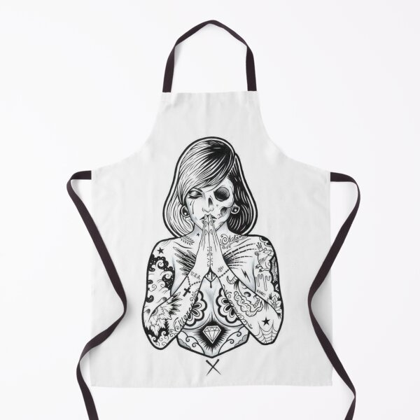 Item preview, Wild girl woman tattoos designed and sold by Home-of-art.