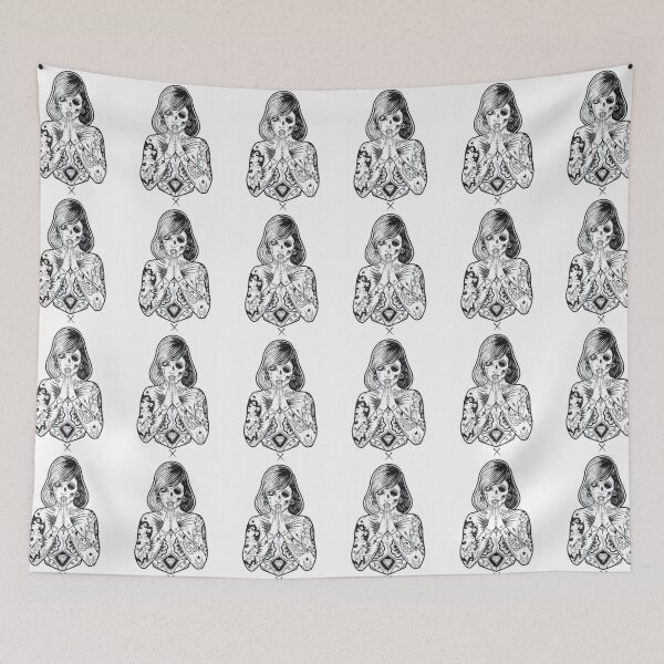 Item preview, Wild girl woman tattoos designed and sold by Home-of-art.