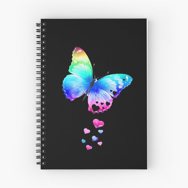 Item preview, Rainbow Butterfly on Black designed and sold by ReesDesigns.