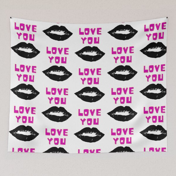 Item preview, Love you and lets not forget the kiss. designed and sold by WildingClan.