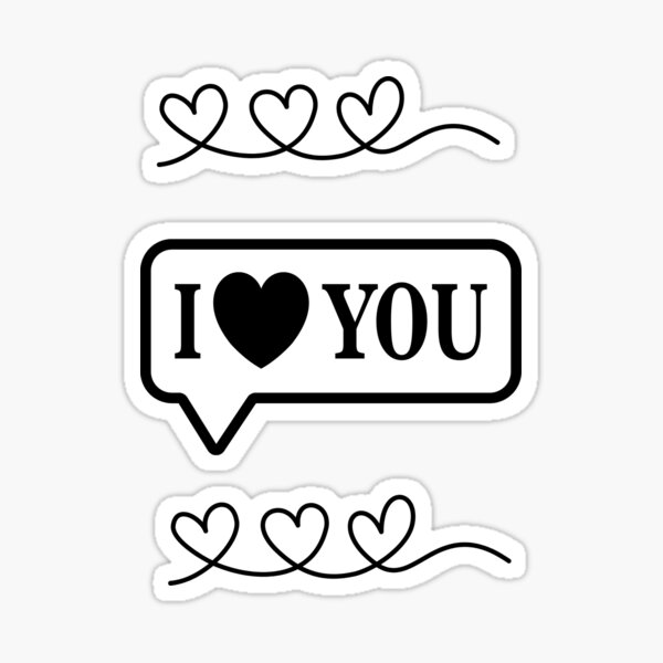 I heart you (Valentines) Sticker