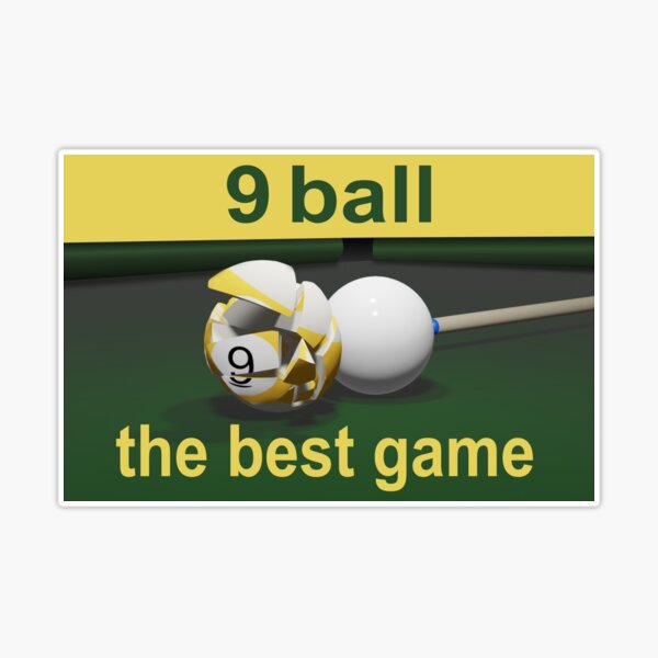 BILLIARD BALL NINE Sticker by diego75bcn