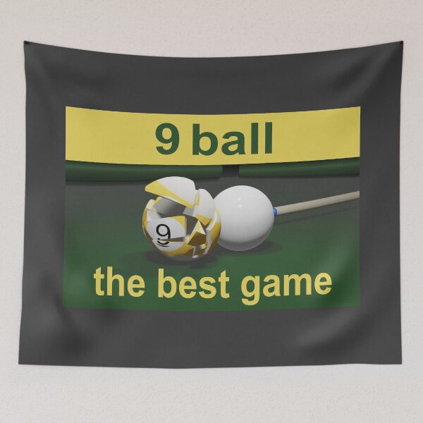 Item preview, 9 ball, pool, 8 ball, 9 ball, billiards, gift idea designed and sold by ChrUzDesigner.