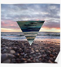 Sonnenuntergang Dreieck Poster