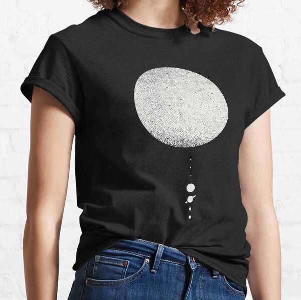 Item preview, Minimal Solar System | White Ink Edition designed and sold by geekchic tees.