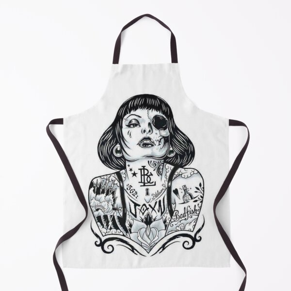 Item preview, Wild girl woman tattoos designed and sold by Home-of-art.