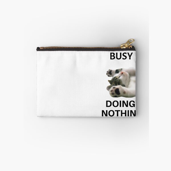 Item preview, busy doing nothing white kitty designed and sold by GabyVGalindo.
