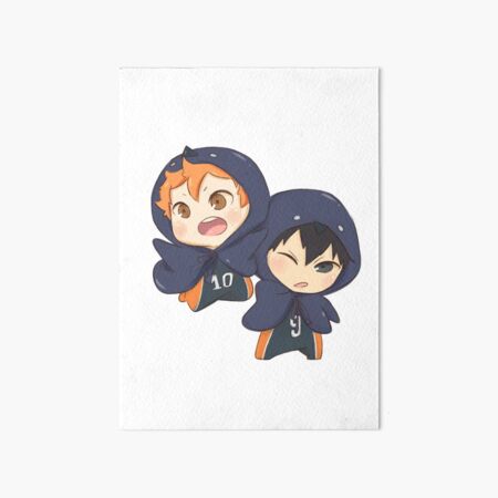 "HAIKYUU - Hinata and Kageyama Chibi" Art Board Print for Sale by