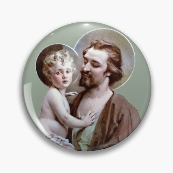Item preview, Saint Joseph and baby Jesus (transparent background design) designed and sold by Brasilia.