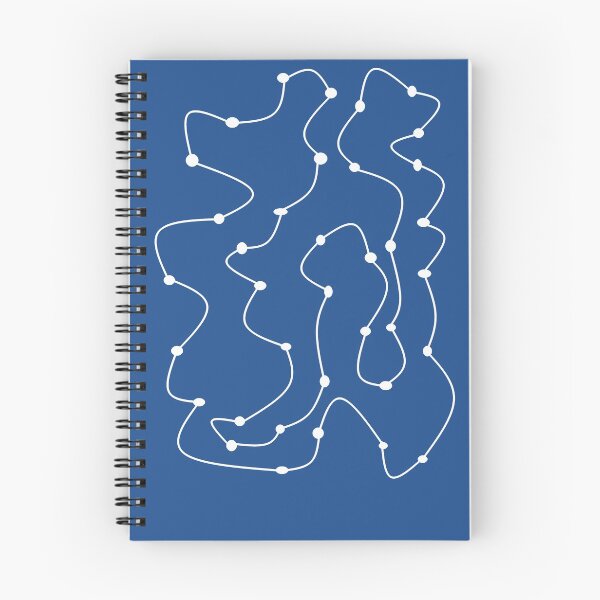 Aperçu de l'œuvre Bleu avec conception de corde blanche créée et vendue par DesignsByMuriel.