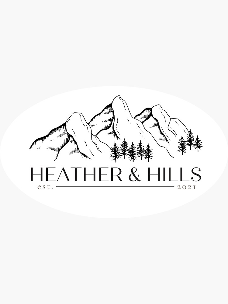 "Heather & Hills logo" Sticker for Sale by alyd Redbubble