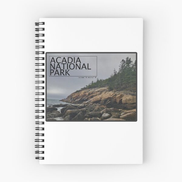 Item preview, Acadia National Park Photograph Postcard Design With Coordinates designed and sold by irlecates.