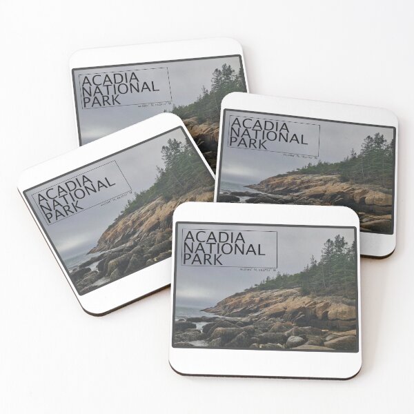 Item preview, Acadia National Park Photograph Postcard Design With Coordinates designed and sold by irlecates.