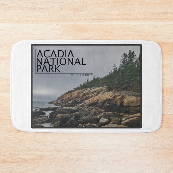 Item preview, Acadia National Park Photograph Postcard Design With Coordinates designed and sold by irlecates.