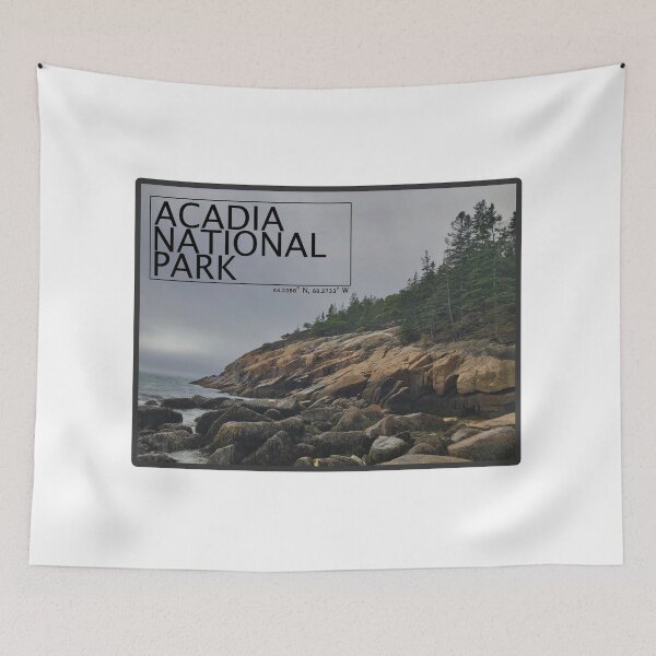 Item preview, Acadia National Park Photograph Postcard Design With Coordinates designed and sold by irlecates.