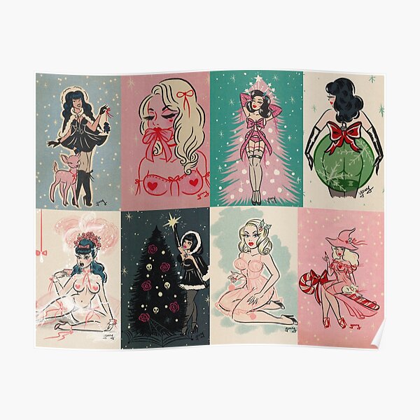 Andrea Young Holiday Collage Poster
