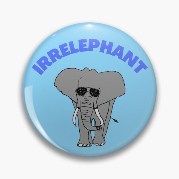 Item preview, Irrelephant animal pun designed and sold by raosnop.
