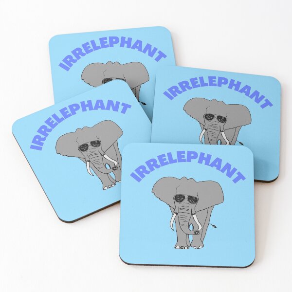 Item preview, Irrelephant animal pun designed and sold by raosnop.