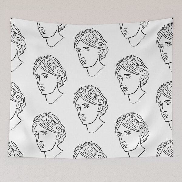 Item preview, Virginia Woolf Line Art designed and sold by iliketeas.