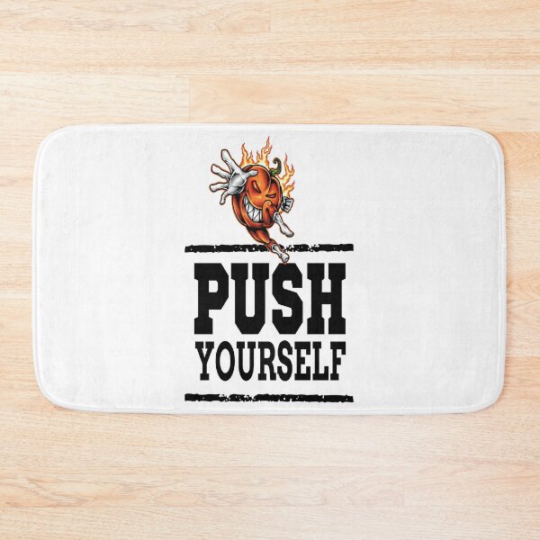 Item preview, Push Yourself Halloween Pumpkin Workout Bodybuilding designed and sold by ProjectX23.