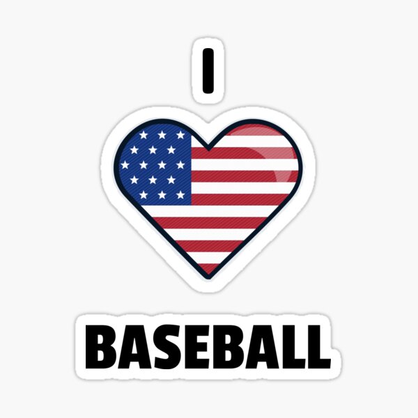 I love baseball Sticker