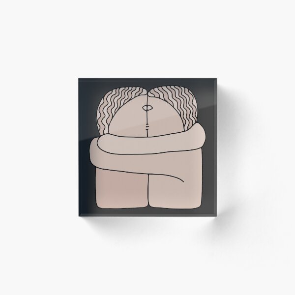 The Kiss Brancusi Sculpture Acrylic Block