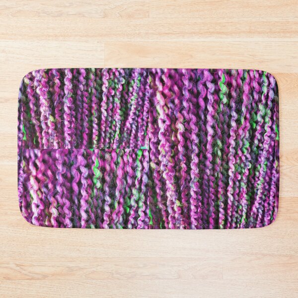 Item preview, Pink and green mix textured yarn art designed and sold by Tranquilarrow.