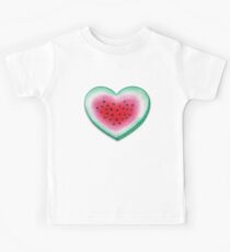 Summer Love - Watermelon Heart Kids Tee