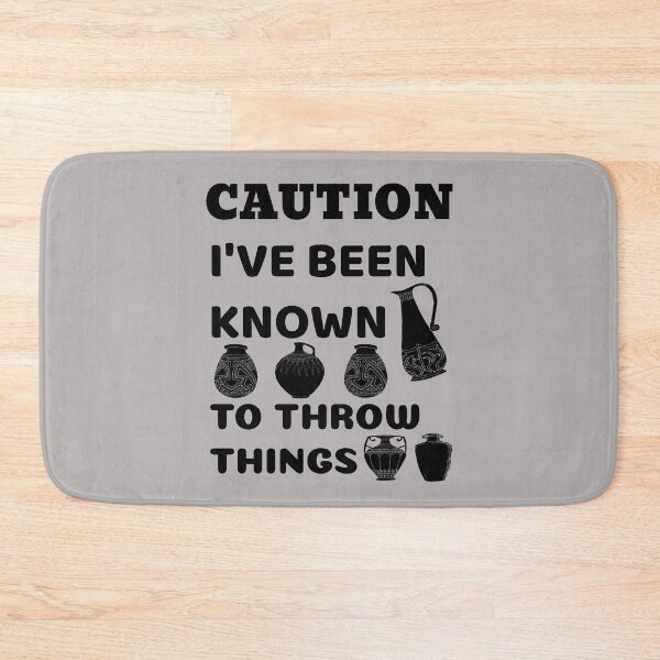Item preview, Caution I've Been Known To Throw Things designed and sold by SharpThreadZ.