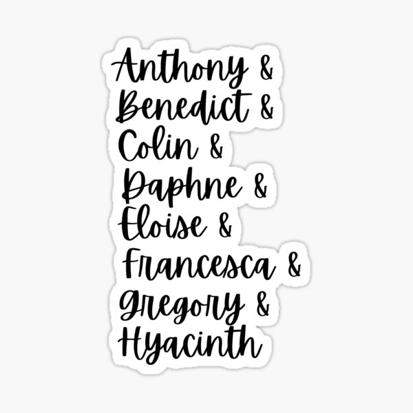 Aperçu de l'œuvre Famille Bridgerton créée et vendue par magicallykaylee.