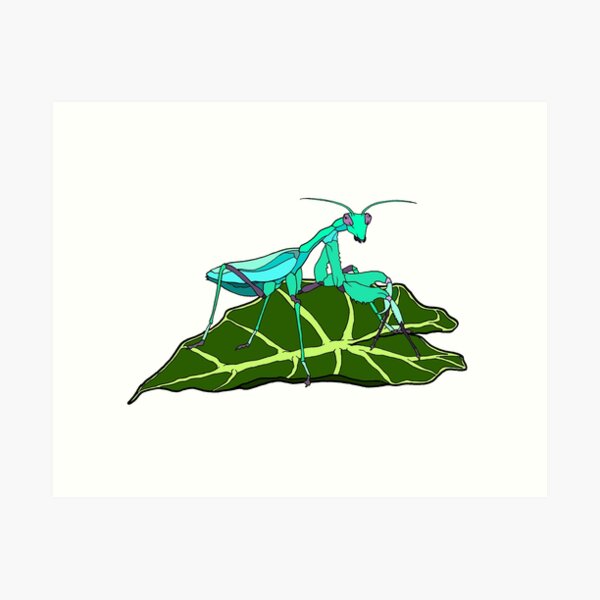 Item preview, Blue Asian Mantis designed and sold by TinkerandBone.