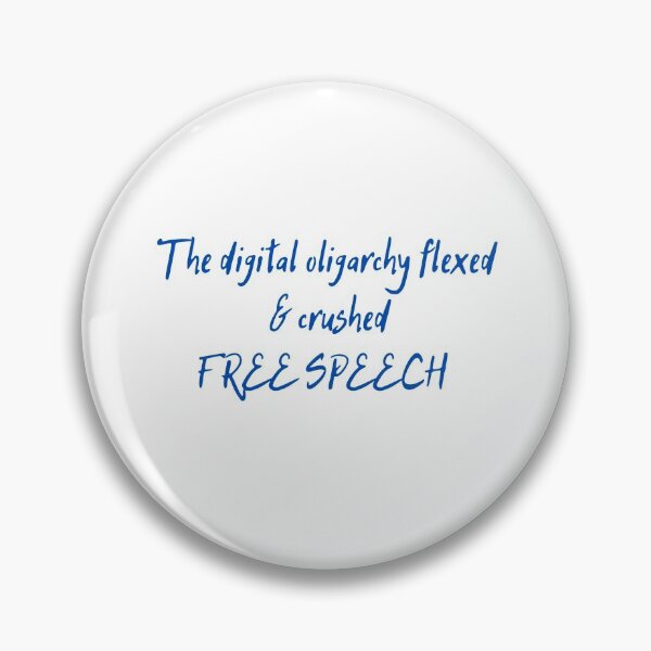 Item preview, The Digital Oligarchy Flexed & Crushed Freedom Of Speech designed and sold by StormyMuse.