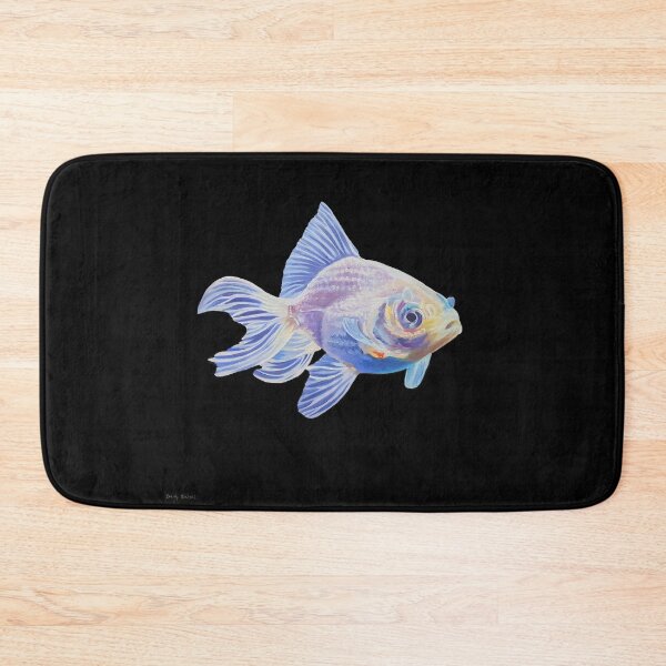 Item preview, White Goldfish - fish painting designed and sold by Emily Bickell.
