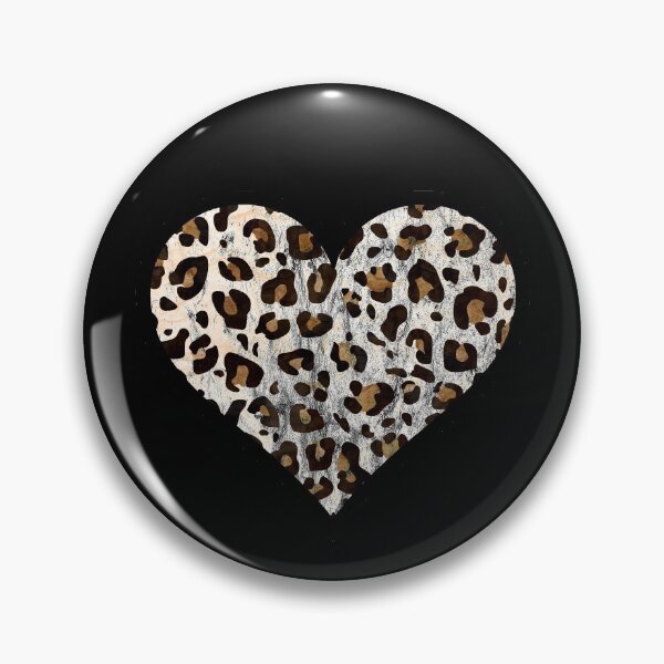 Item preview, Distressed Leopard Print Heart designed and sold by Bumblefuzzies.