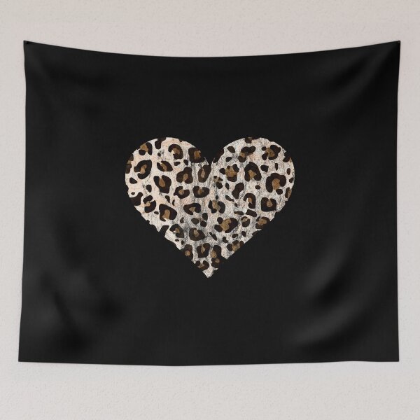Item preview, Distressed Leopard Print Heart designed and sold by Bumblefuzzies.