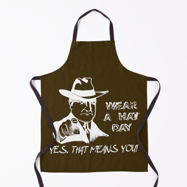 Item preview, Wear A Hat Day - Yes, that means you! (pointing man) white designed and sold by SolidEarthArt.