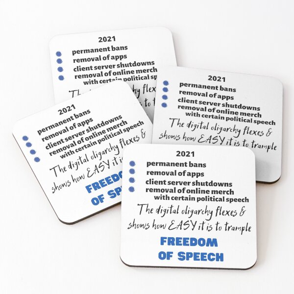 Item preview, Big Tech Trampled Freedom Of Speech designed and sold by StormyMuse.