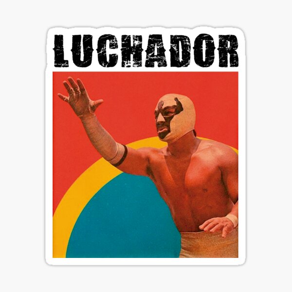 Vista previa del artículo con la obra «Luchador mexicano, lucha libre», diseñado y vendido por Caracol-Spanish.