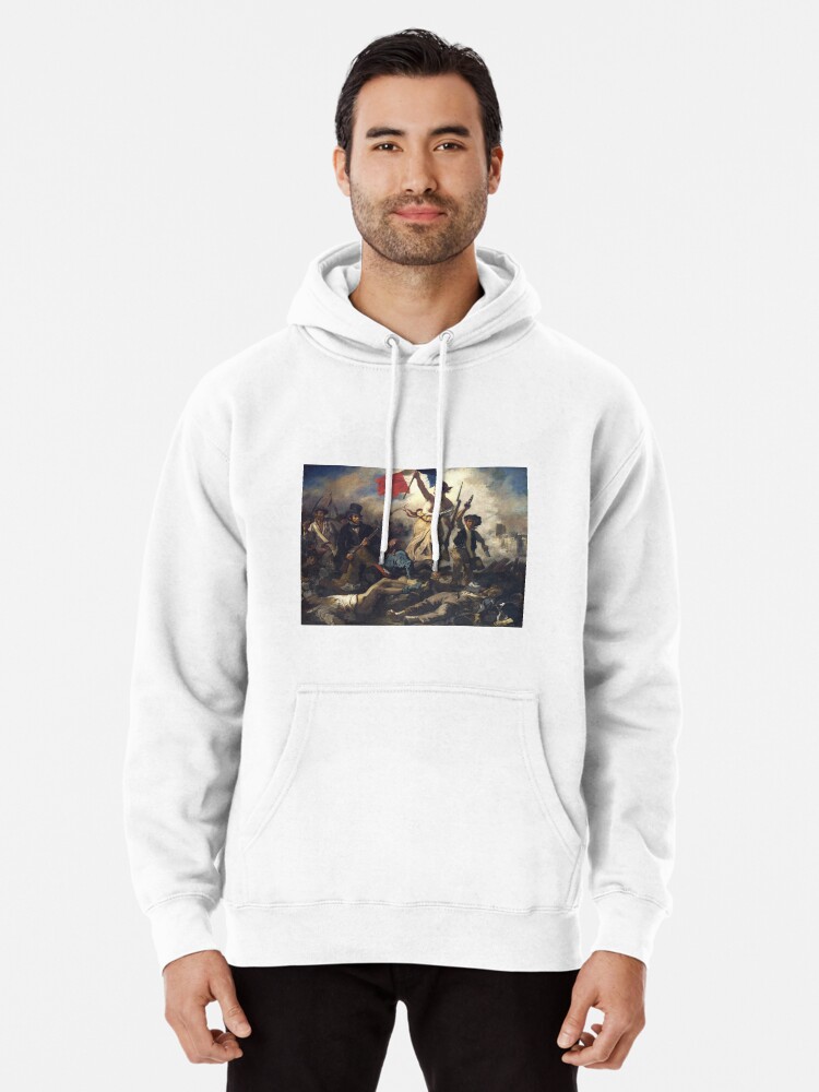 Liberty Leading the People - 1830 - Eugène Delacroix - French Revolution |  Pullover Hoodie