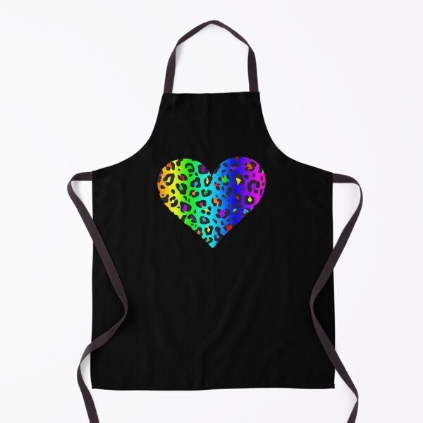 Item preview, Dark Rainbow Leopard Print Heart designed and sold by Bumblefuzzies.