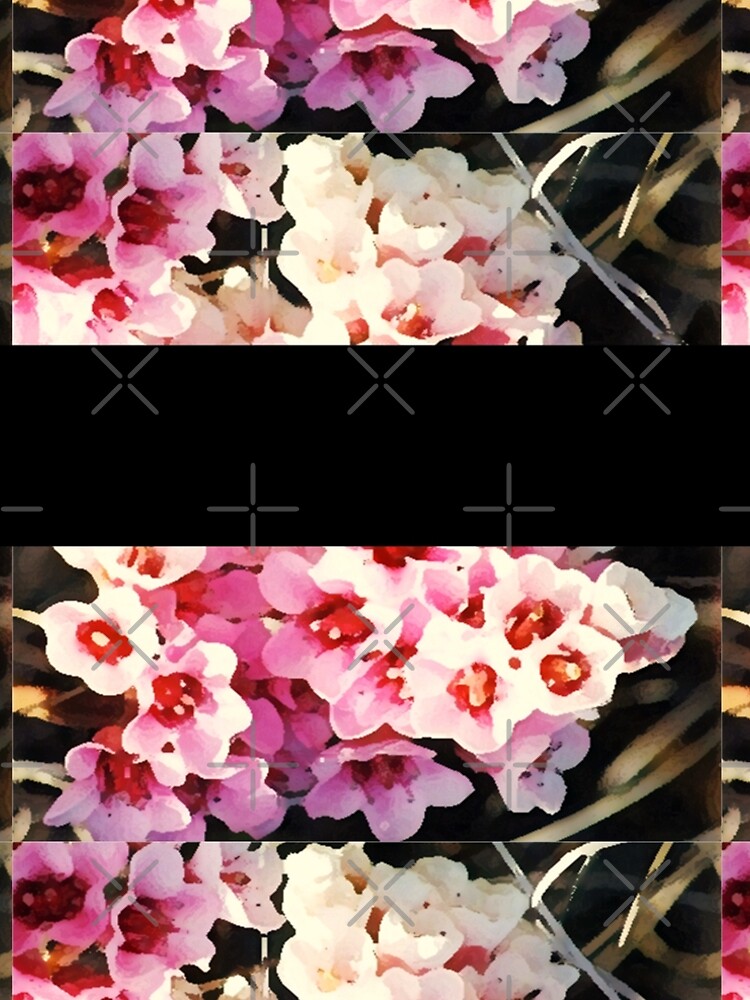 Beautiful garden full of pink blooming flowers by Veee8
