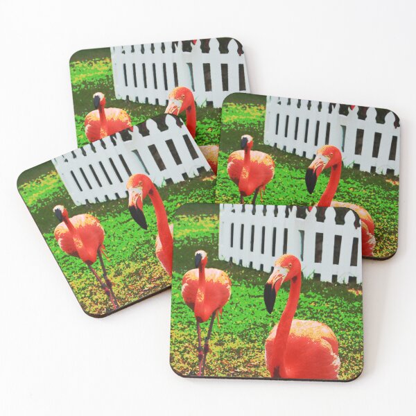 Artikelvorschau, Rosa Flamingos – Poster, leuchtend rosa Flamingos, Flamingopaar, bunte Vögel entworfen und verkauft von naturecdesigns.