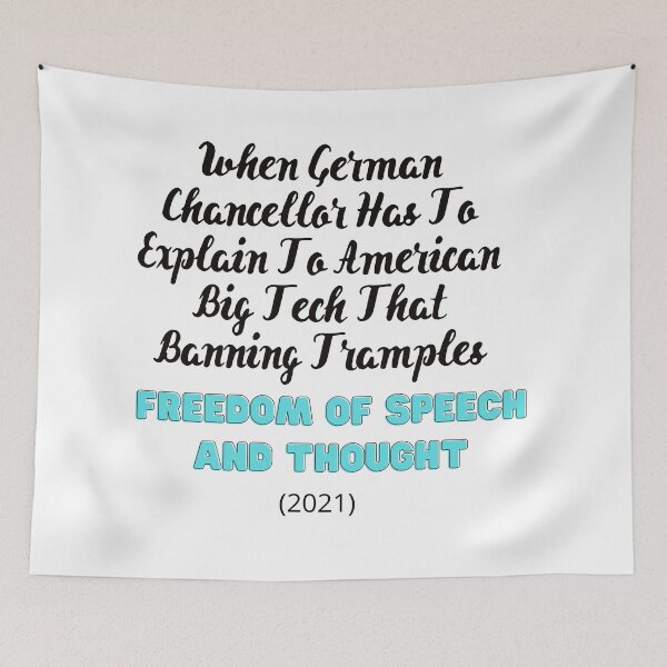 Item preview, Sad Day When Germany Has To Explain Freedom Of Speech To America designed and sold by StormyMuse.
