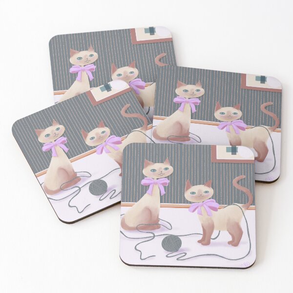 Item preview, Siamese Cats designed and sold by MadebyCRO.