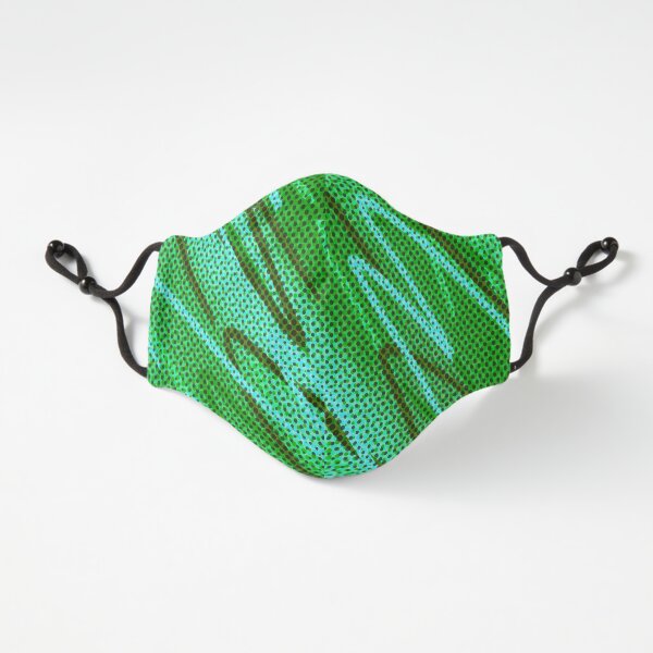 Half tones in green Fitted 3-Layer