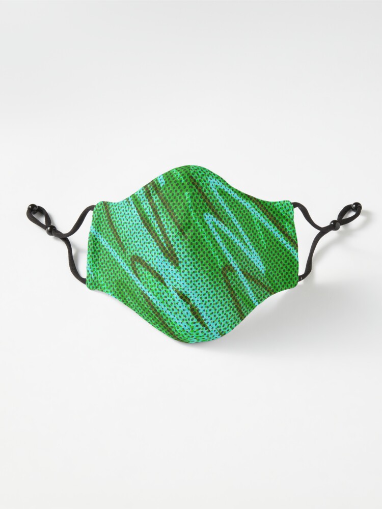 Alternate view of Half tones in green Mask