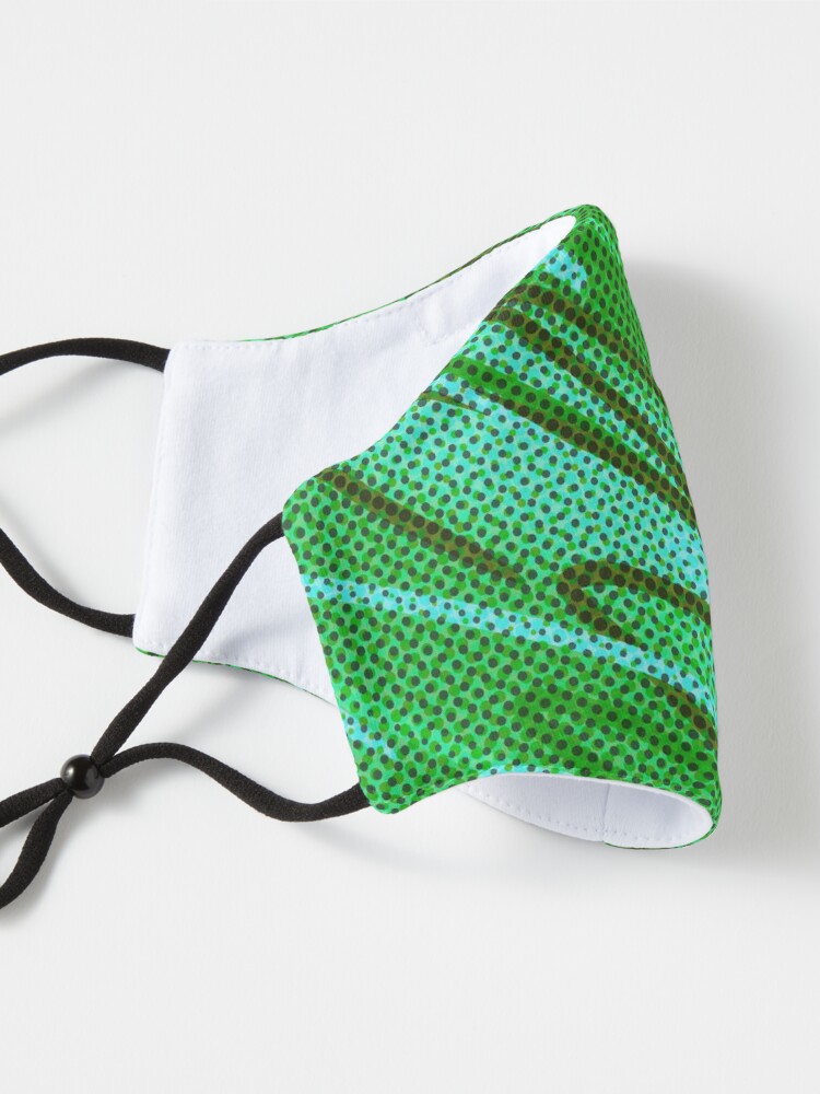 Alternate view of Half tones in green Mask